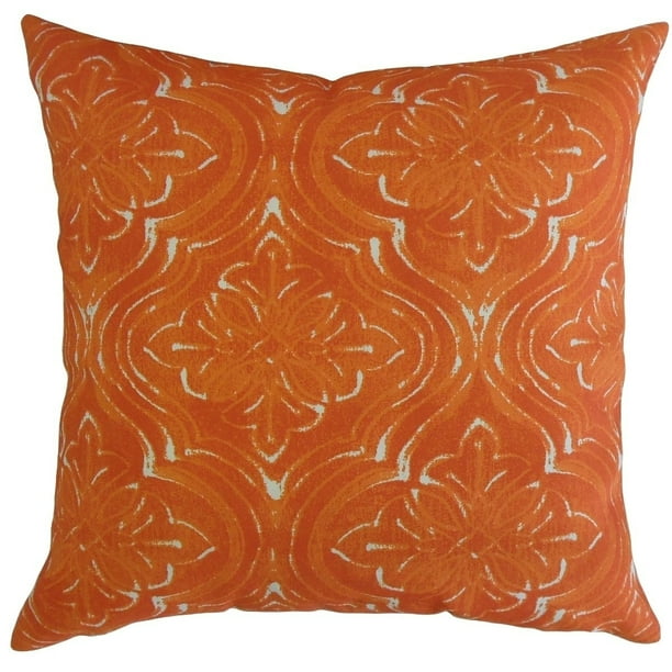 24 x 24 The Pillow Collection Throw Pillow Orange 24 x 24 The Pillow Collection Throw Pillow Orange
